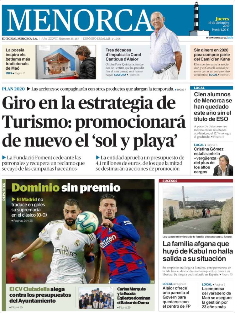 Portada de Menorca - Diario Insular (España)