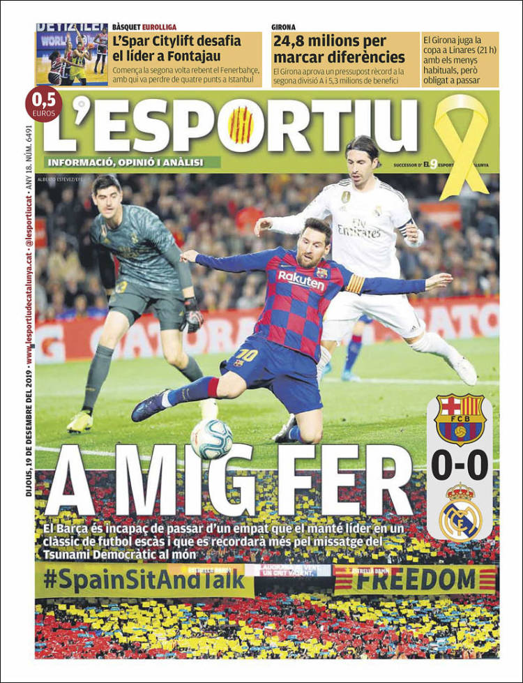 Portada de L'Esportiu : Girona (España)