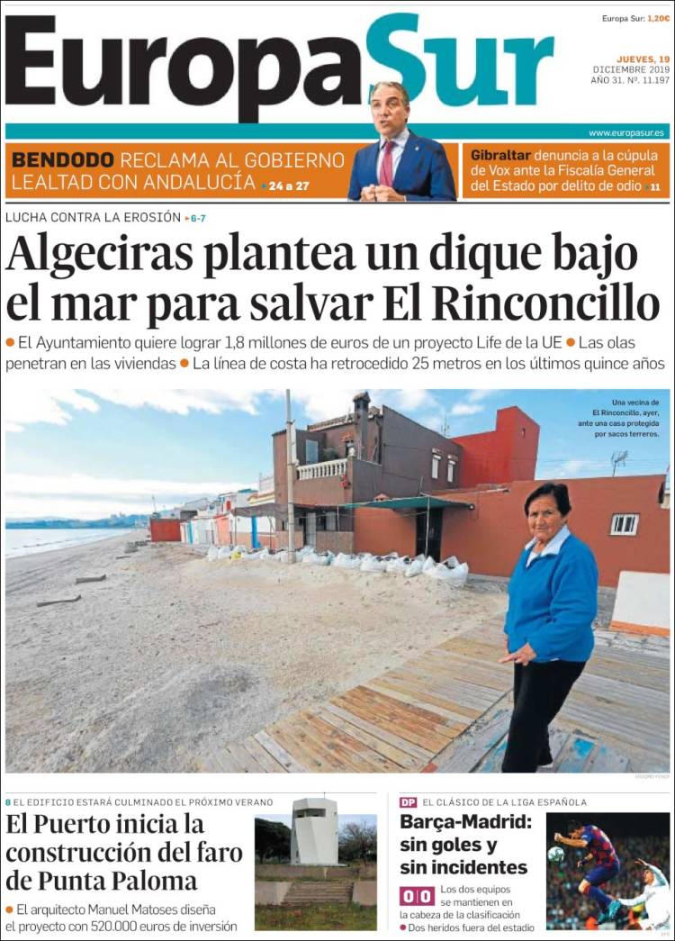 Portada de Europa Sur (España)