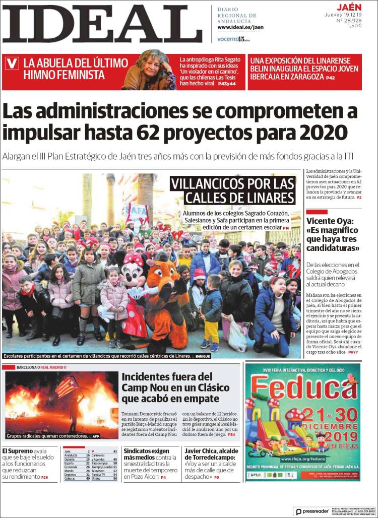 Portada de El Ideal de Jaén (España)