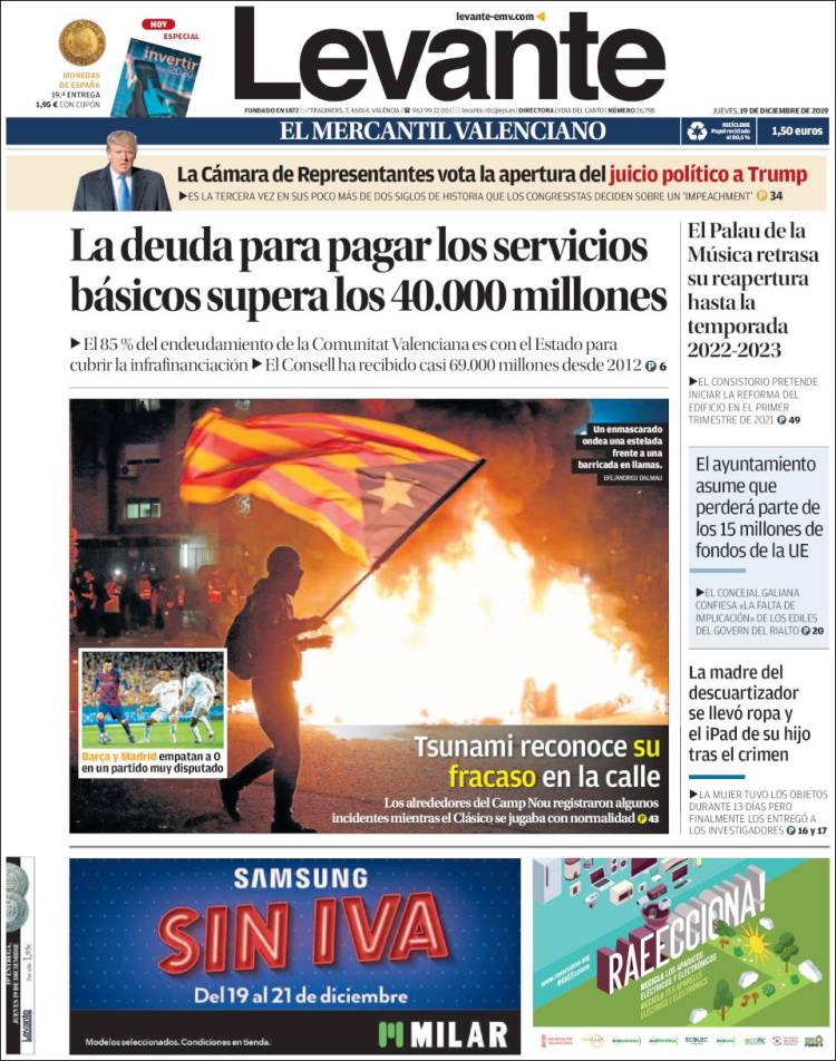 Portada de Levante (España)
