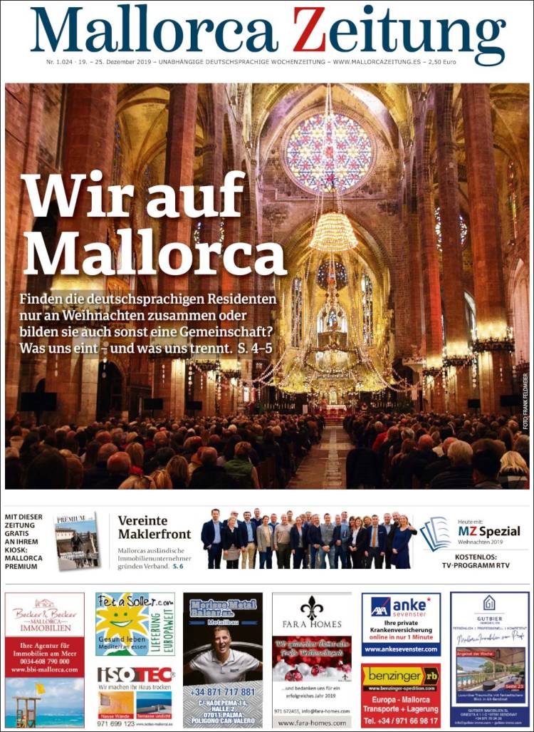 Portada de Mallorca Zeitung (España)