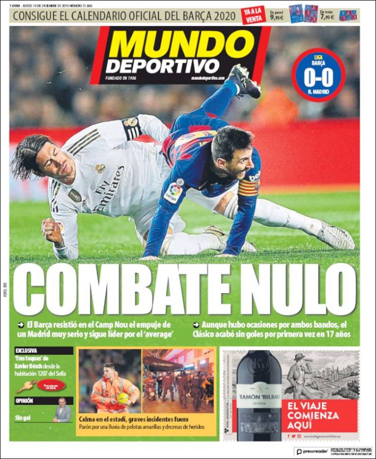 Portada de El Mundo Deportivo (España)
