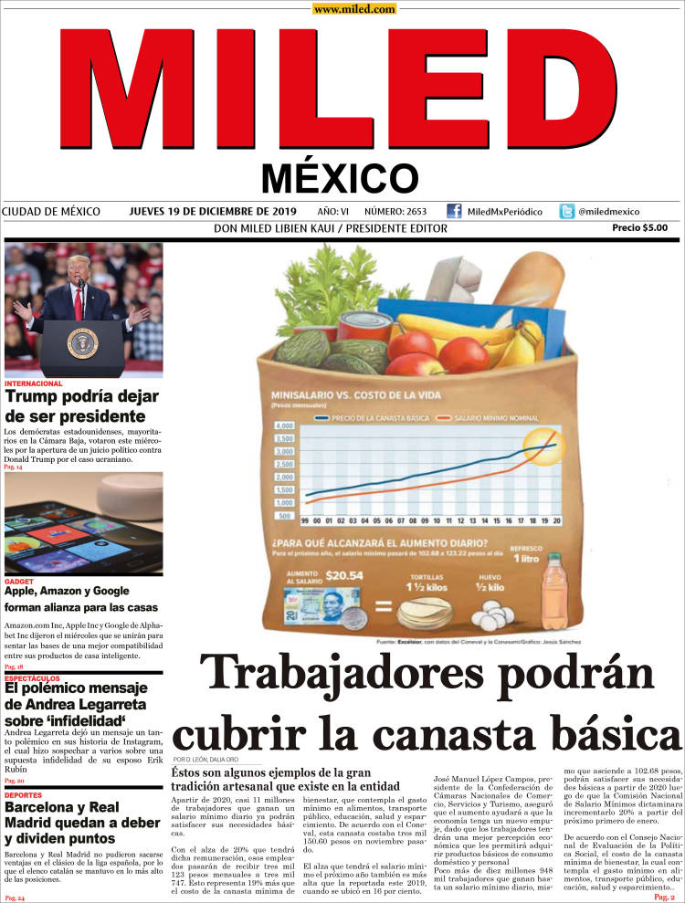 Portada de Miled (M&eacute;xico)