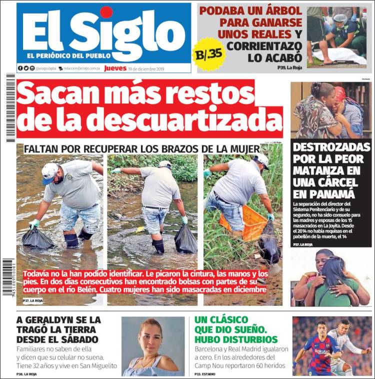 Portada de El Siglo (Panam&aacute;)