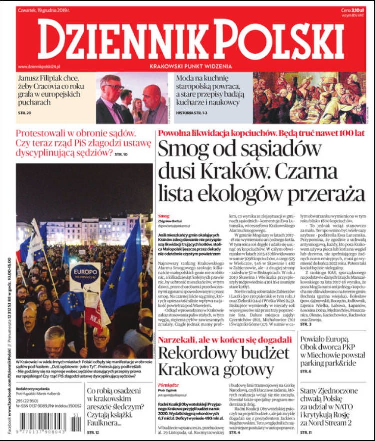 Portada de Dziennik (Polonia)