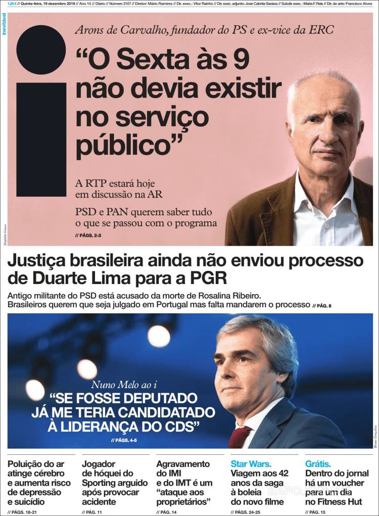 Portada de I - informação (Portugal)