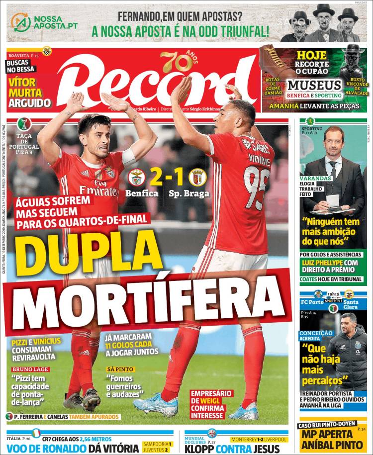 Portada de Record (Portugal)