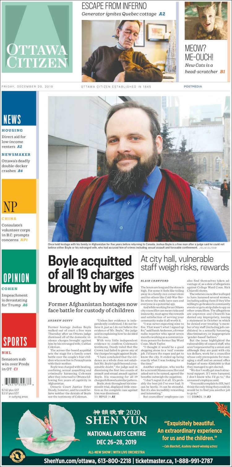 Portada de Ottawa Citizen (Canada)