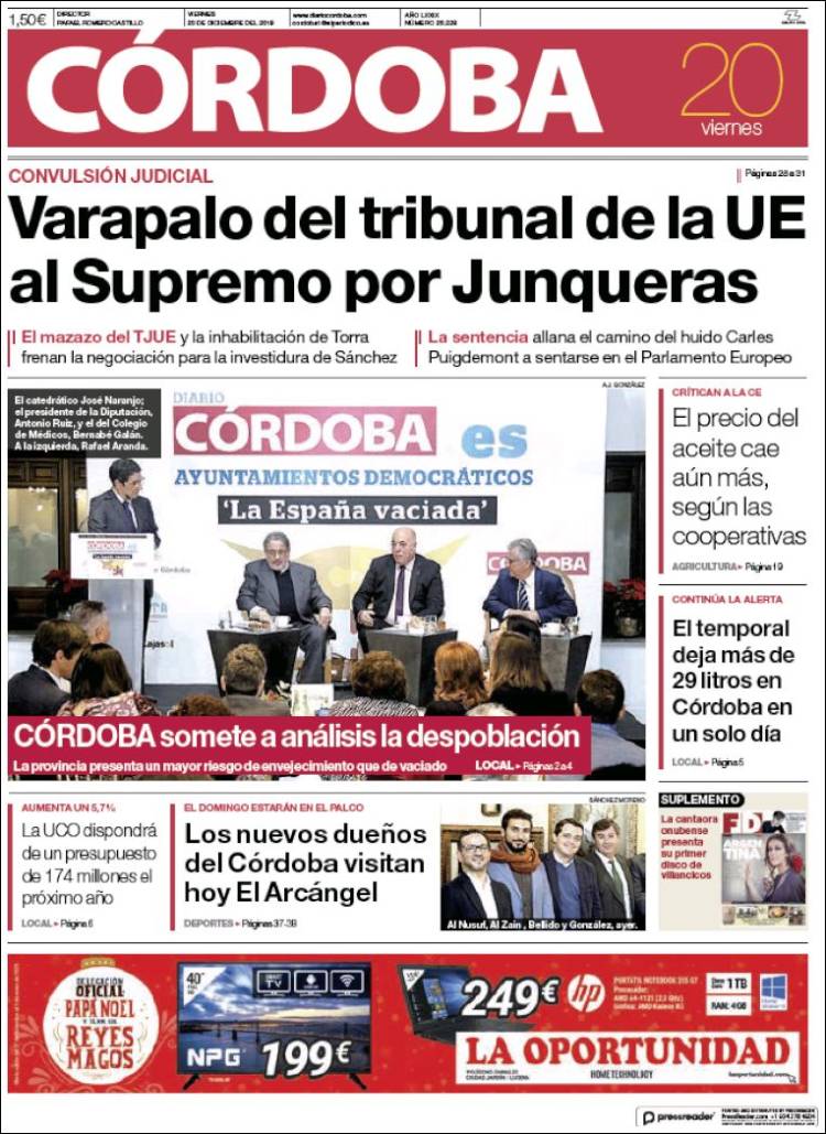 Portada de Diario de Córdoba (Espa&ntilde;a)