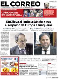 Portada de El Correo - Álava (Espa&ntilde;a)