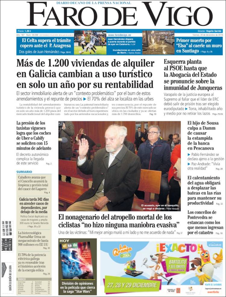 Portada de Faro de Vigo (Espa&ntilde;a)