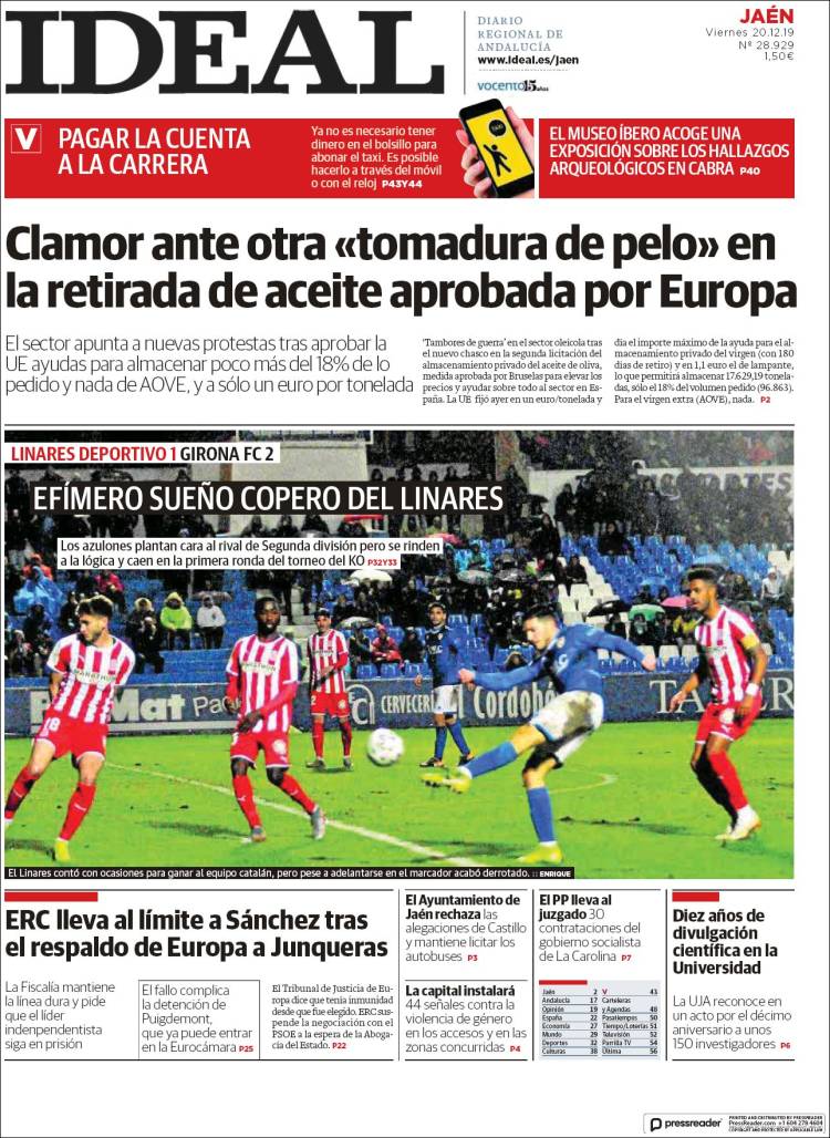 Portada de El Ideal de Jaén (Espa&ntilde;a)