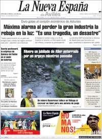Portada de La Nueva España - Avilés (Espa&ntilde;a)