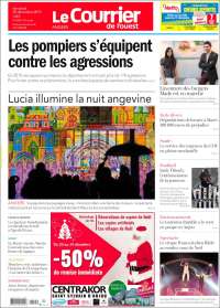 Portada de Le Courrier de l'Ouest (Francia)