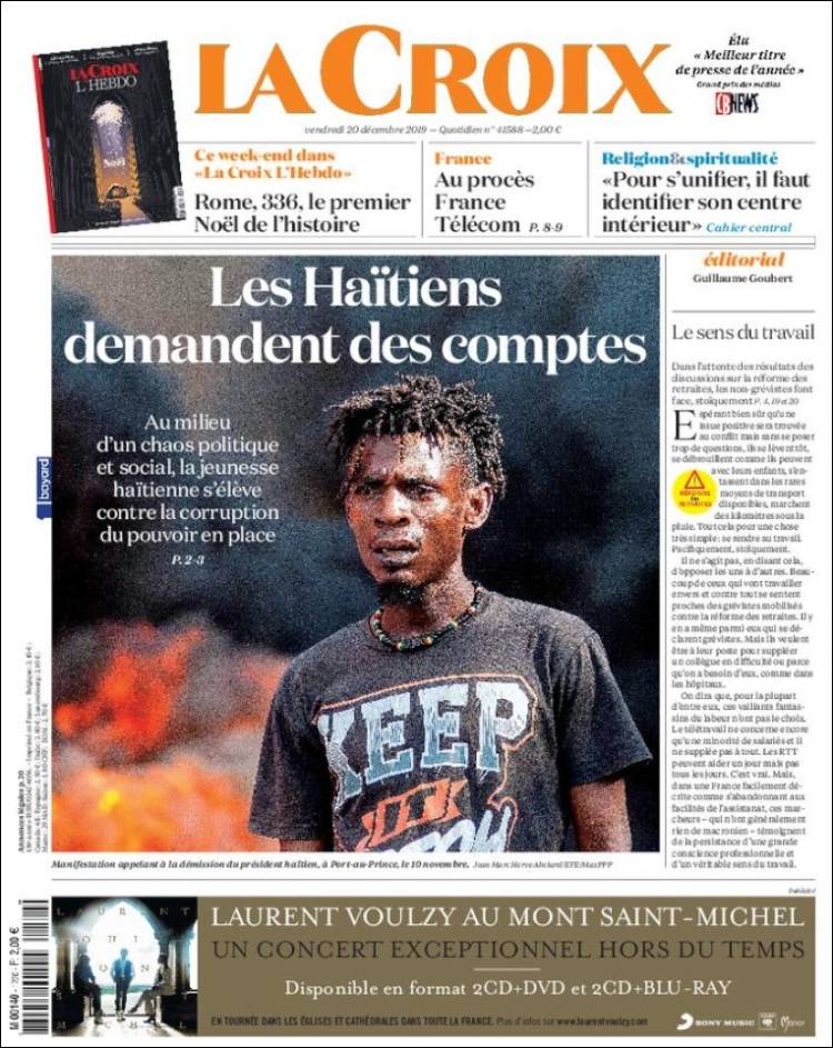 Portada de La Croix (Francia)