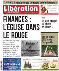 Portada de Libération Champagne (Francia)