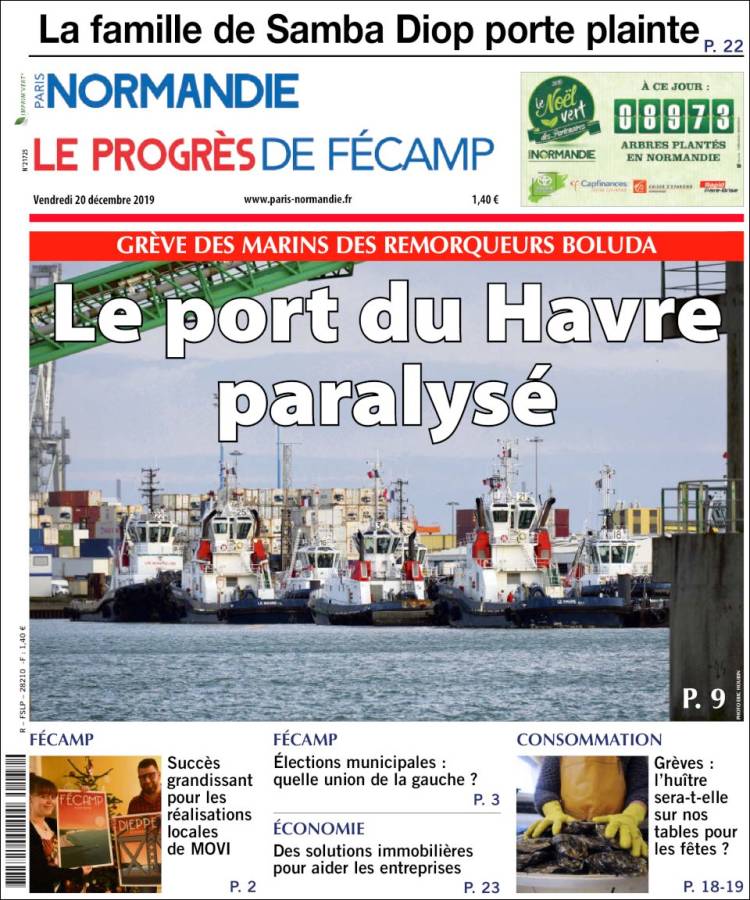 Portada de Progres de Fecamp (Francia)