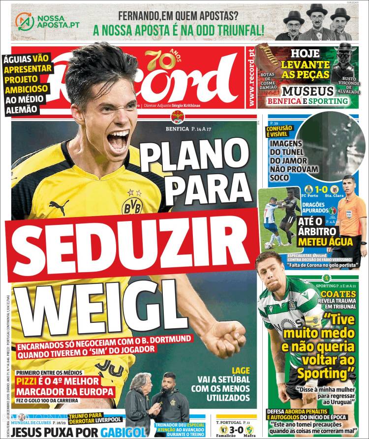 Portada de Record (Portugal)