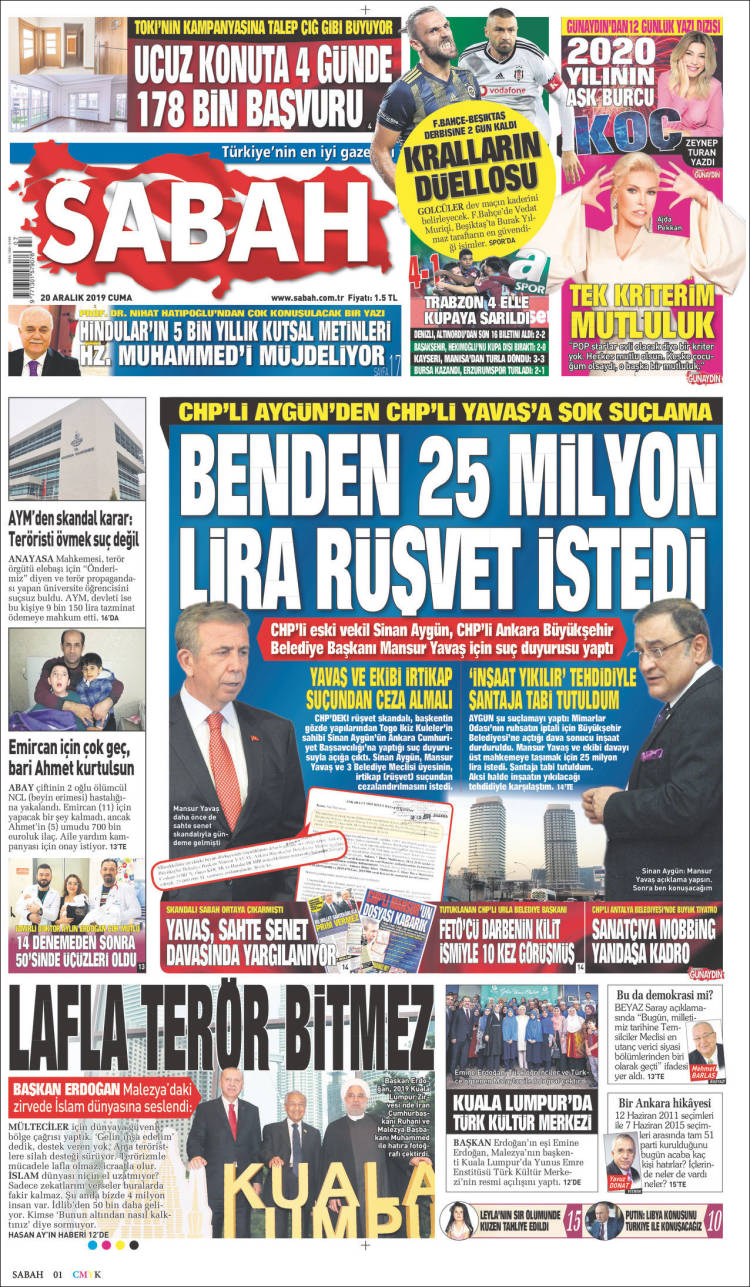 Portada de Sabah (Turkey)