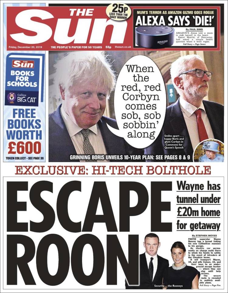 Portada de The Sun (Reino Unido)