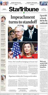 Portada de Star Tribune (USA)