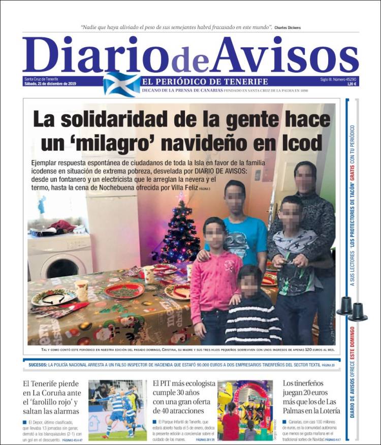 Portada de Diarios de Avisos (Espa&ntilde;a)
