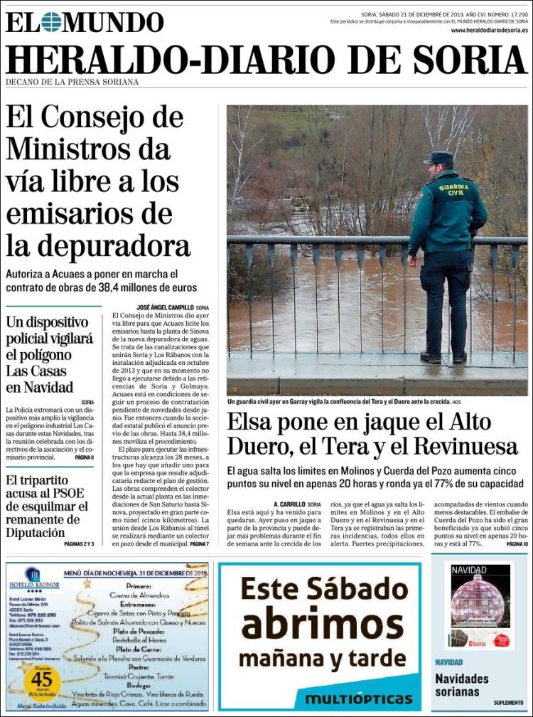 Portada de Diario de Soria (Espa&ntilde;a)