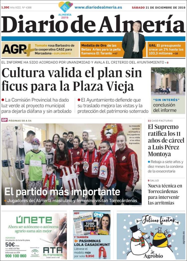 Portada de Diario de Almería (Espa&ntilde;a)