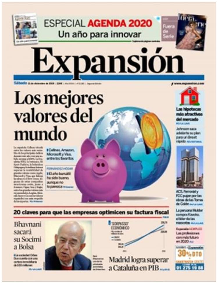 Portada de Expansión (Espa&ntilde;a)