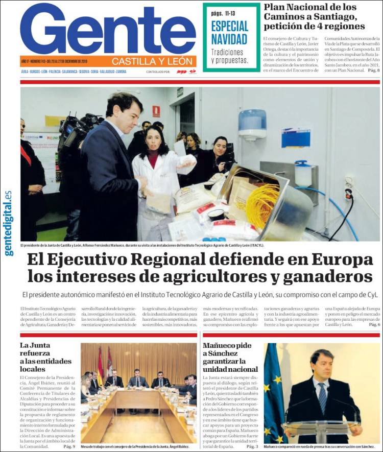 Portada de Gente en Palencia (Espa&ntilde;a)