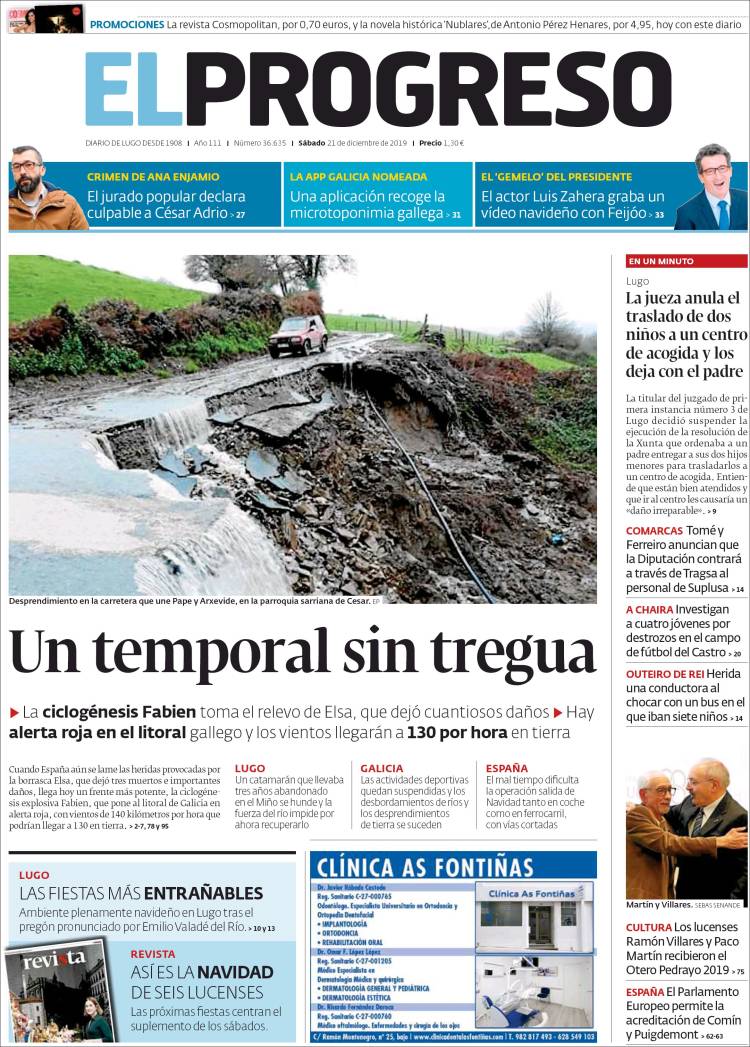Portada de El Progreso (Espa&ntilde;a)