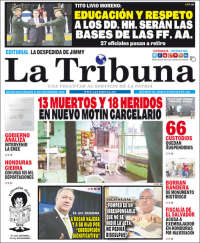 Portada de La Tribuna (Honduras)