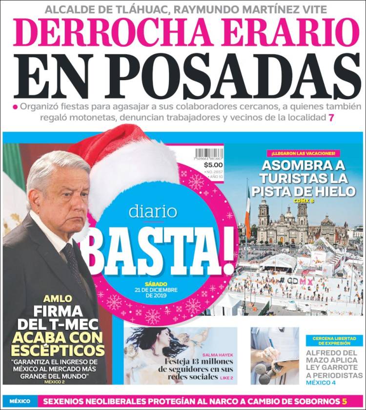 Portada de Diario Basta (Mexico)