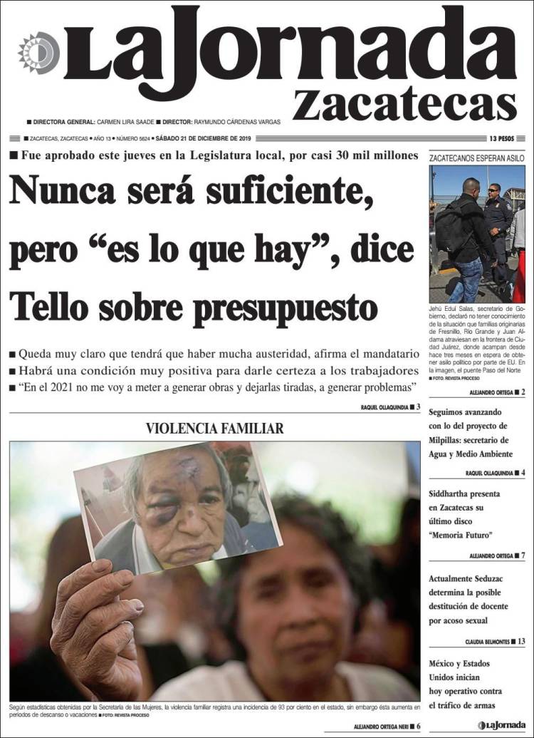 Portada de Jornada de Zacatecas (Mexico)