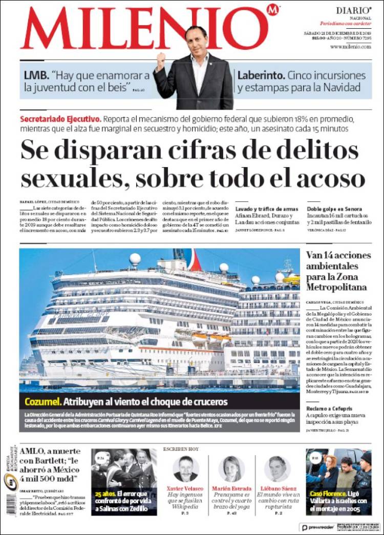 Portada de Milenio (Mexico)