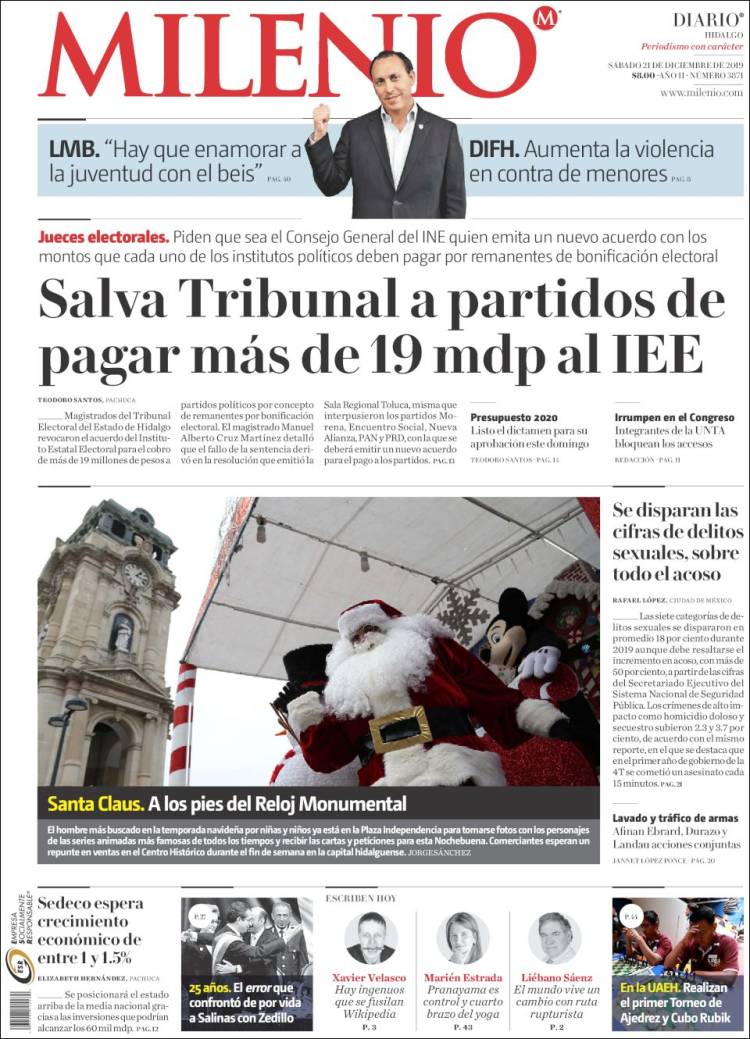 Portada de Milenio de Hidalgo (Mexico)