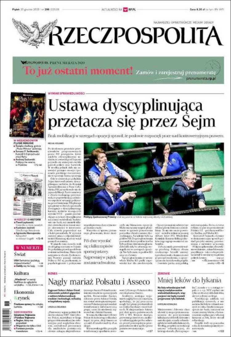Portada de Rzeczpospolita (Polonia)