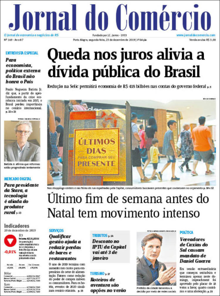 Portada de Jornal do Comércio (Brasil)