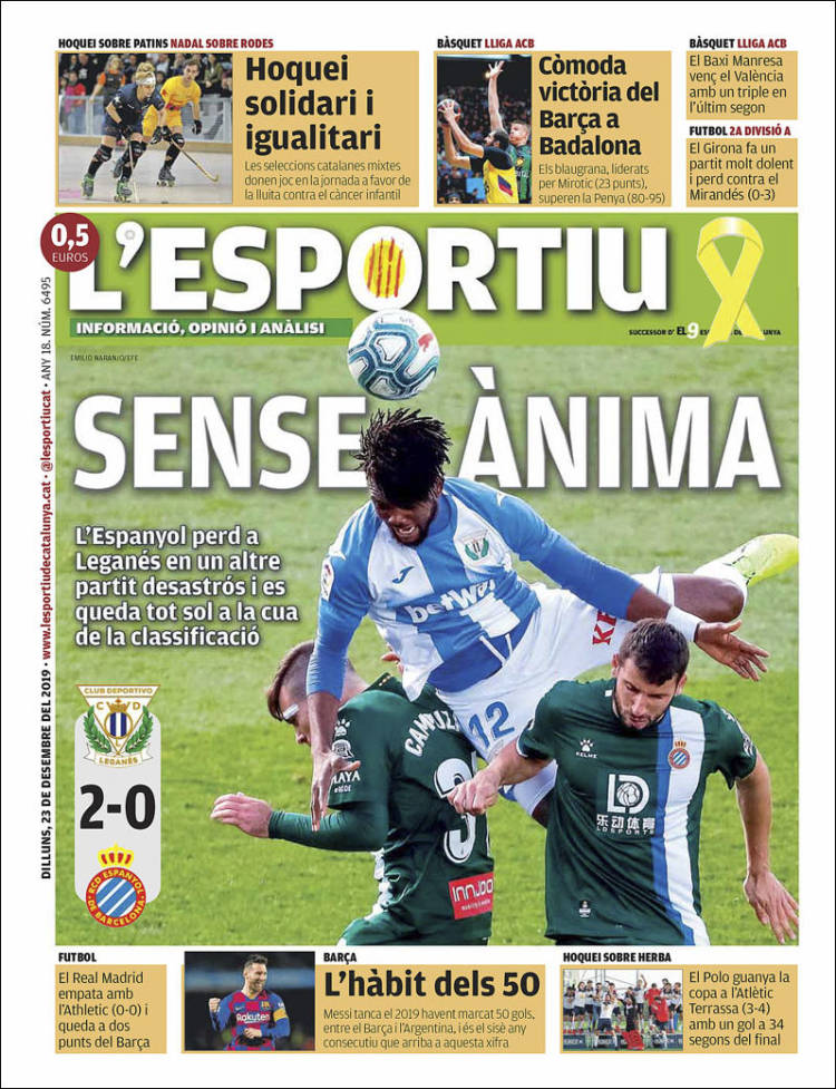 Portada de L'Esportiu (España)