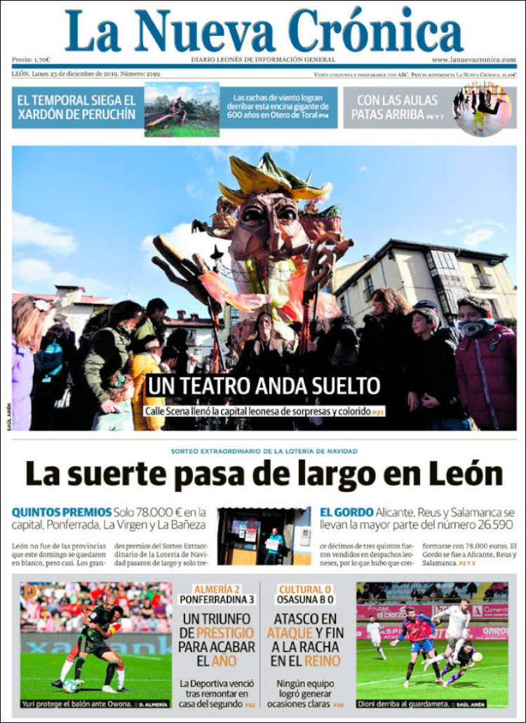 Portada de La Nueva Crónica (Spain)