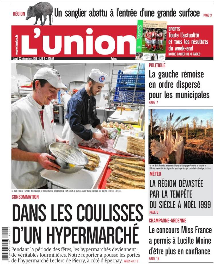 Portada de L'Union (Francia)