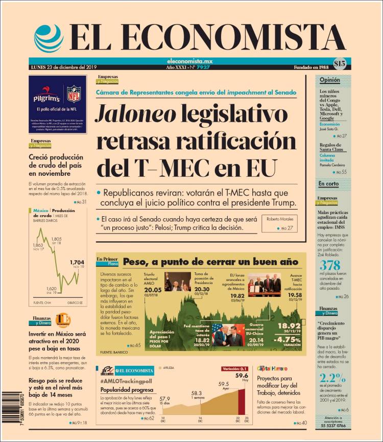Portada de El Economista (M&eacute;xico)