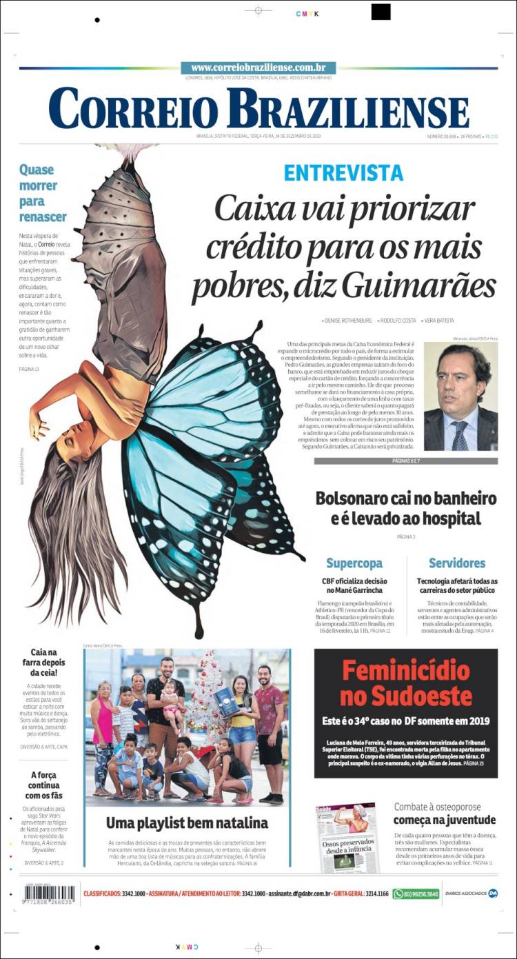 Portada de Correio Braziliense (Brasil)