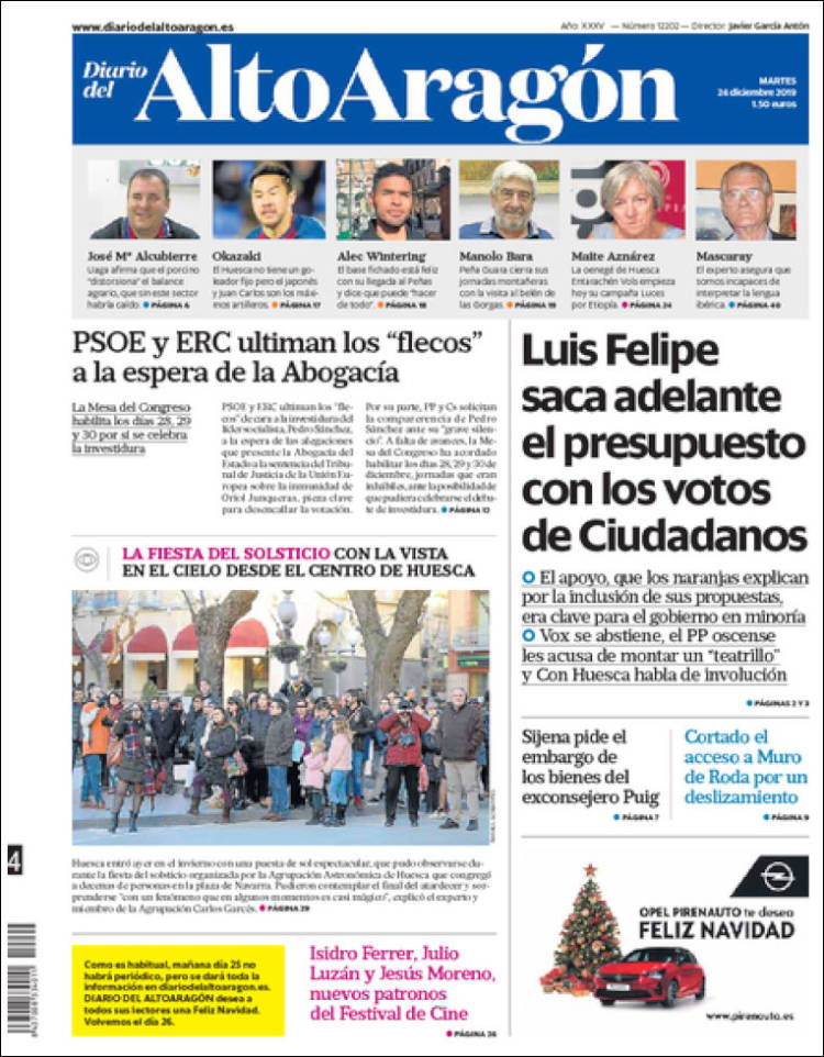 Portada de Diario del AltoAragón (Espa&ntilde;a)