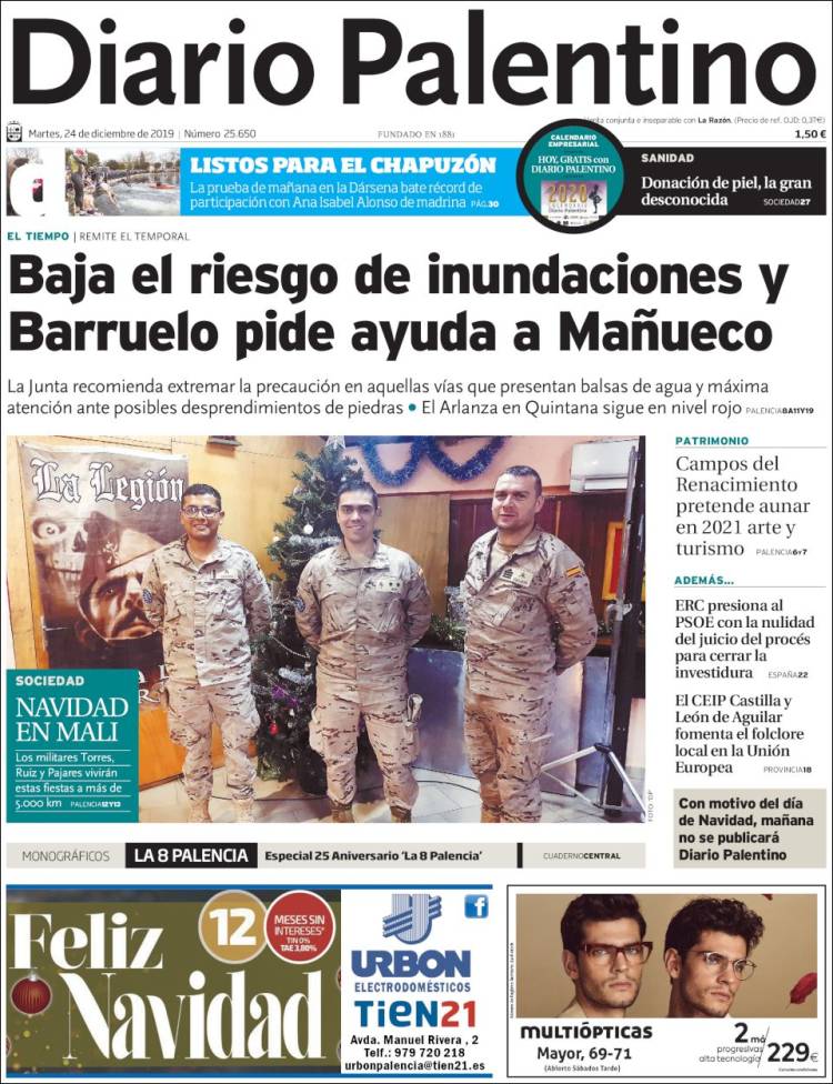 Portada de Diario Palentino (Espa&ntilde;a)