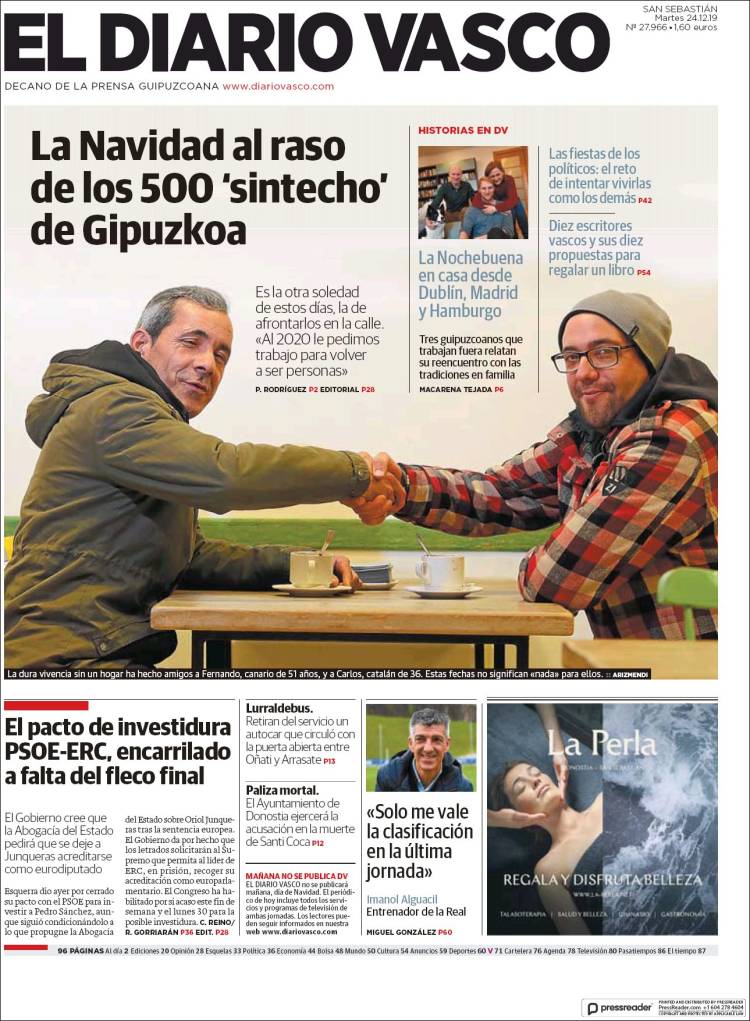 Portada de Diario Vasco (Espa&ntilde;a)