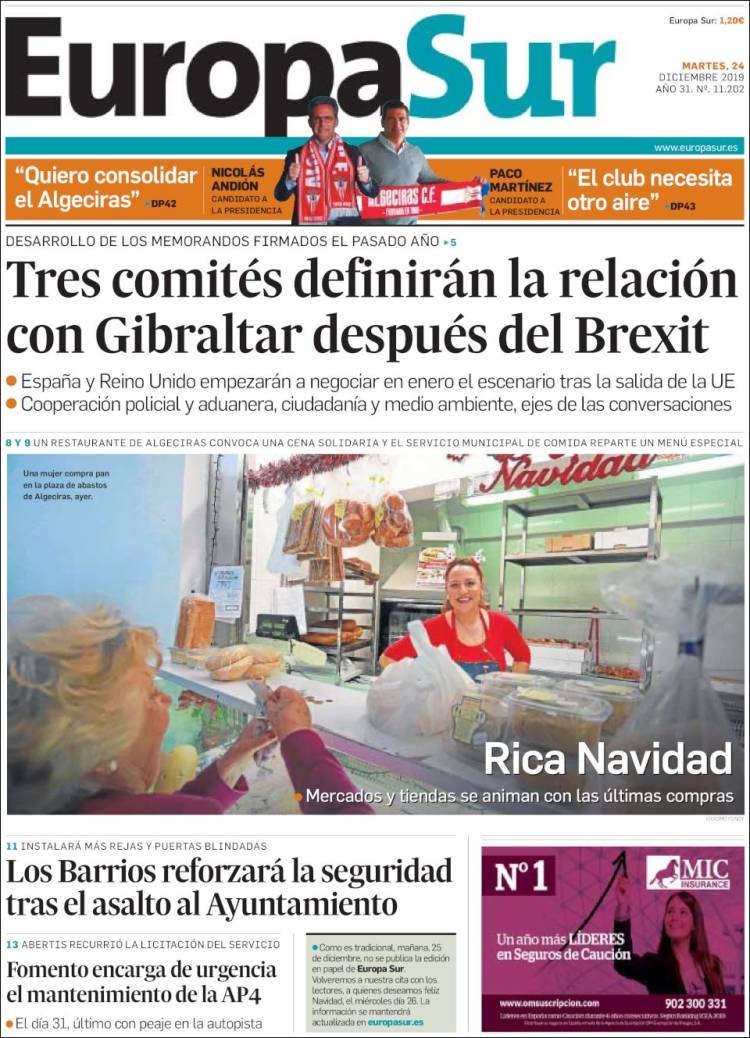 Portada de Europa Sur (Espa&ntilde;a)