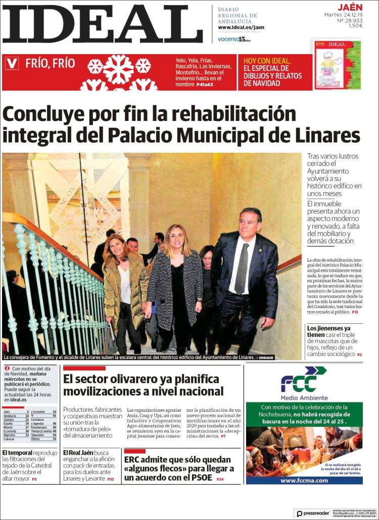 Portada de El Ideal de Jaén (Espa&ntilde;a)