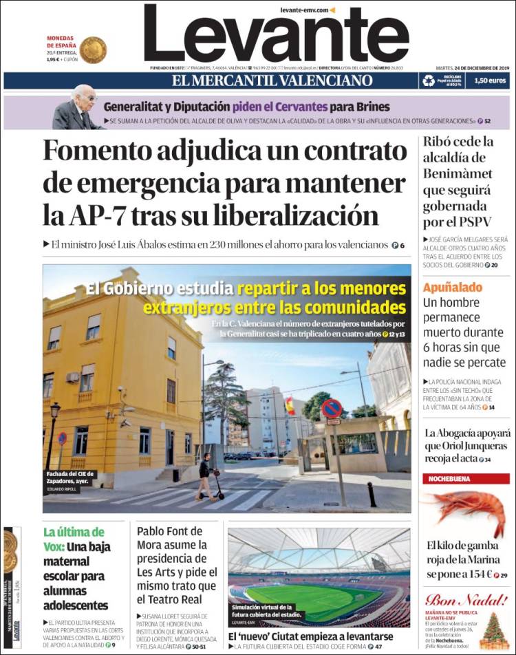 Portada de Levante (Espa&ntilde;a)